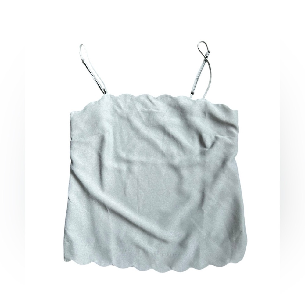 Banana Republic Gray Scalloped Camisole Size medium
